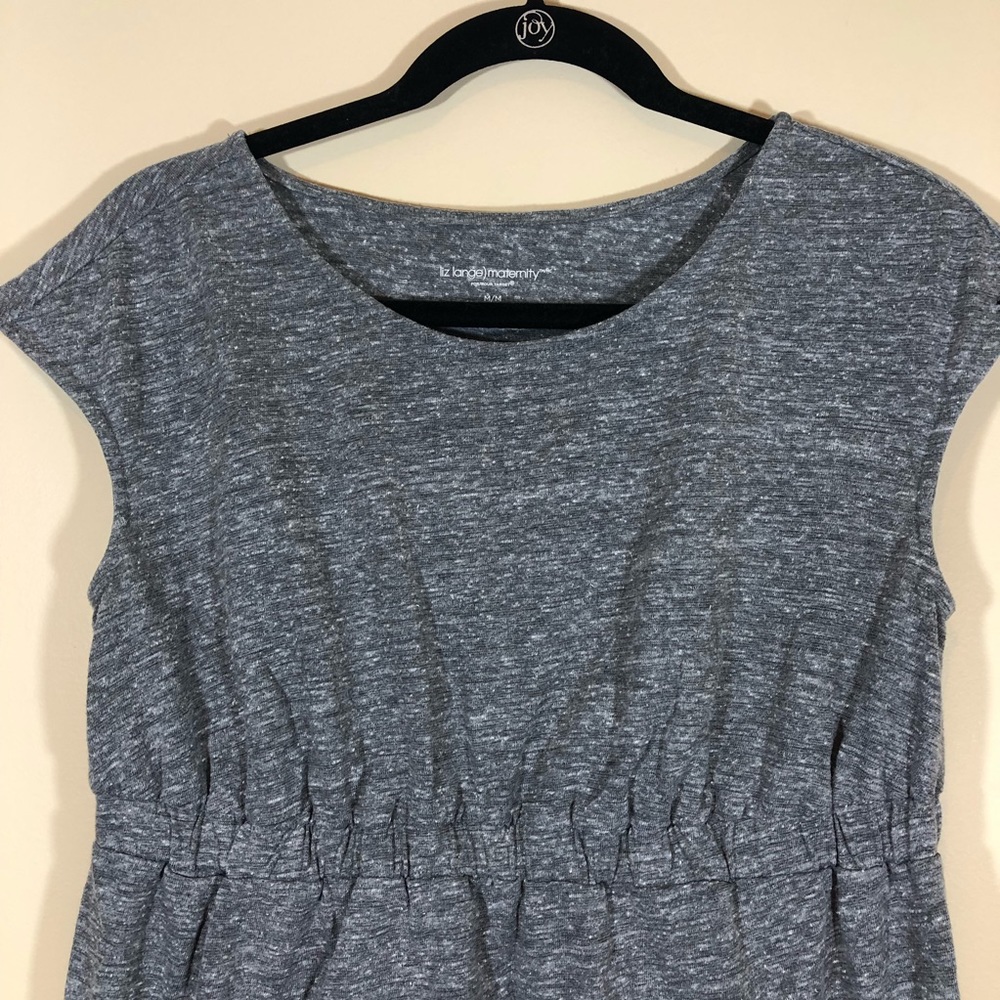 Liz Lange Maternity Gray Dress Medium